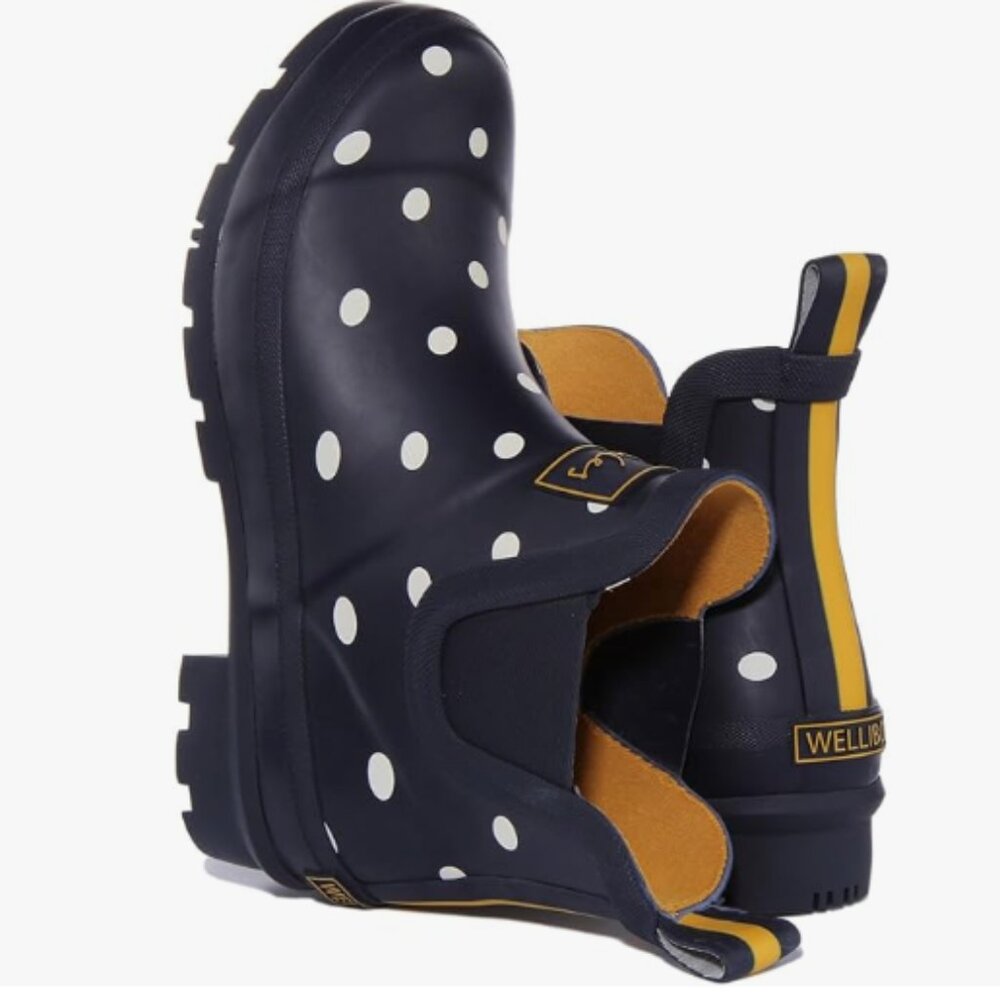 Joules Women's Wellibob Navy Ankle Rain Boot